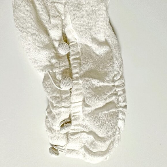 Free People Chloe Smocked Tie Neck Cotton Top - Picture 11 of 11